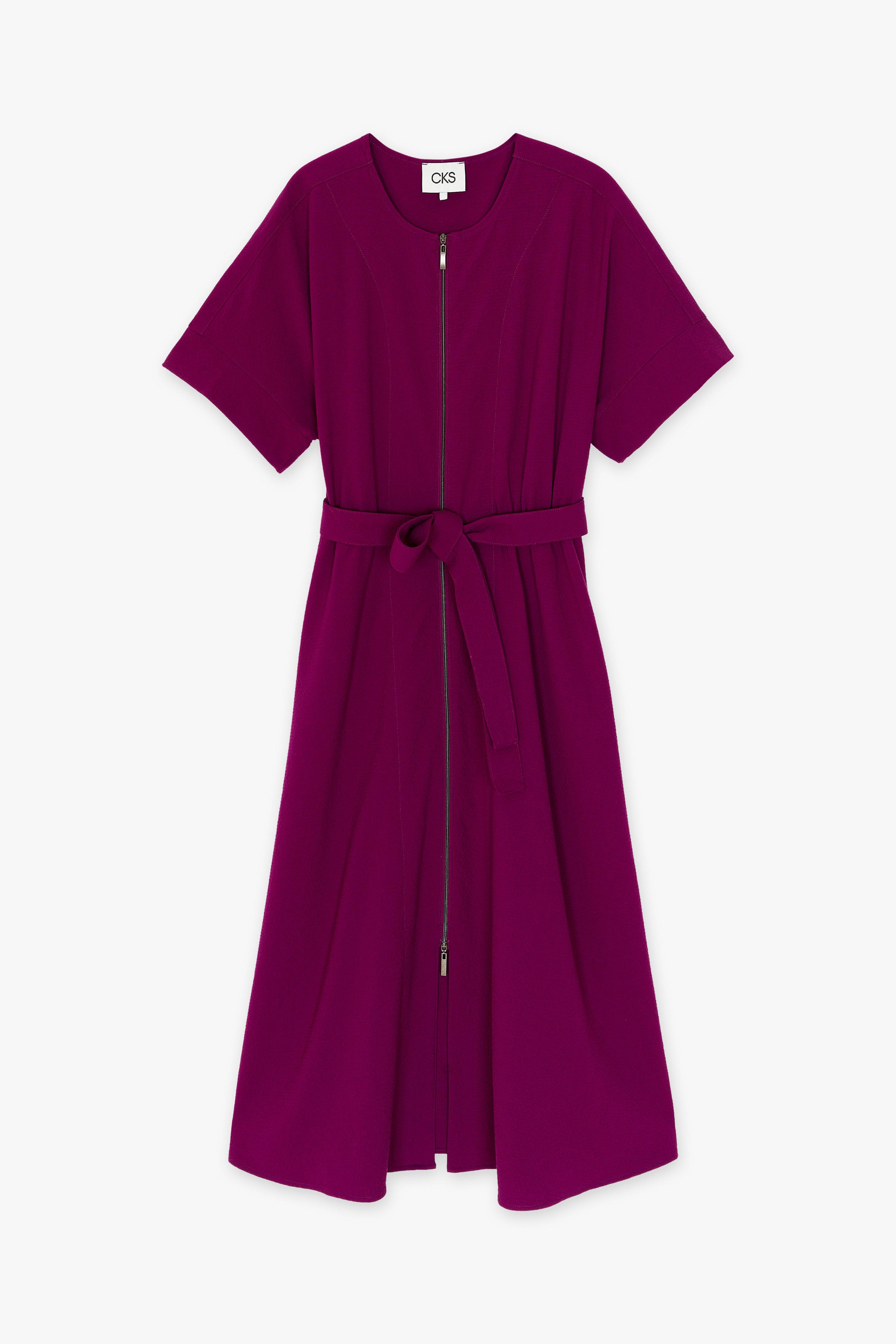 DREAM midi jurk paars CKS Fashion